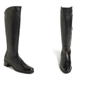 Stuart Weitzman Pentagon Boot Size 6.5 Black Nappa